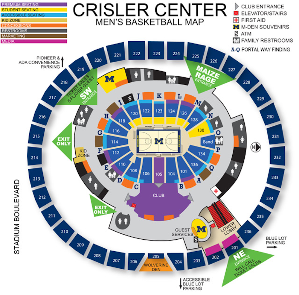 Arbor Stadium Seating Chart