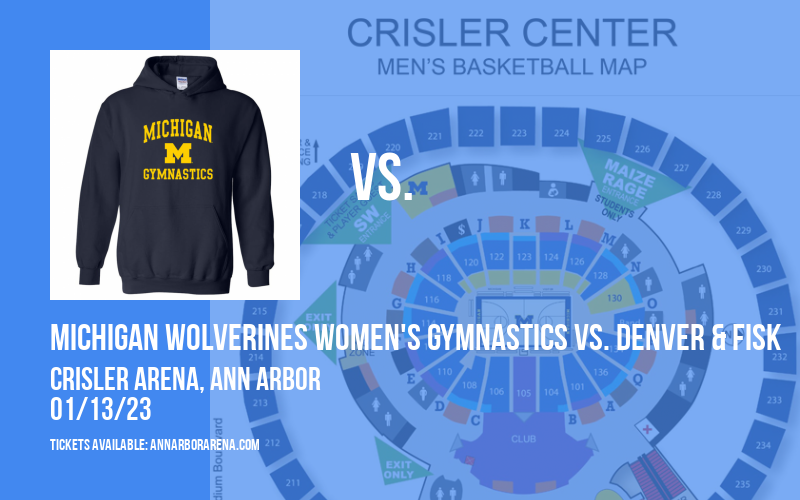 Michigan Wolverines Women's Gymnastics vs. Denver & Fisk at Crisler Arena tickets Michigan Wolverines Women's Gymnastics vs. Denver & Fisk at Crisler Arena