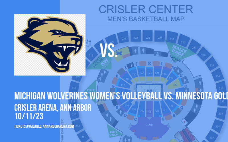 Michigan Wolverines Women's Volleyball vs. Minnesota Golden Gophers at Crisler Arena