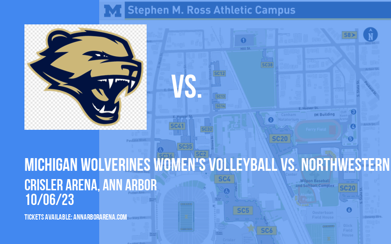 Michigan Wolverines Women's Volleyball vs. Northwestern Wildcats at Crisler Arena
