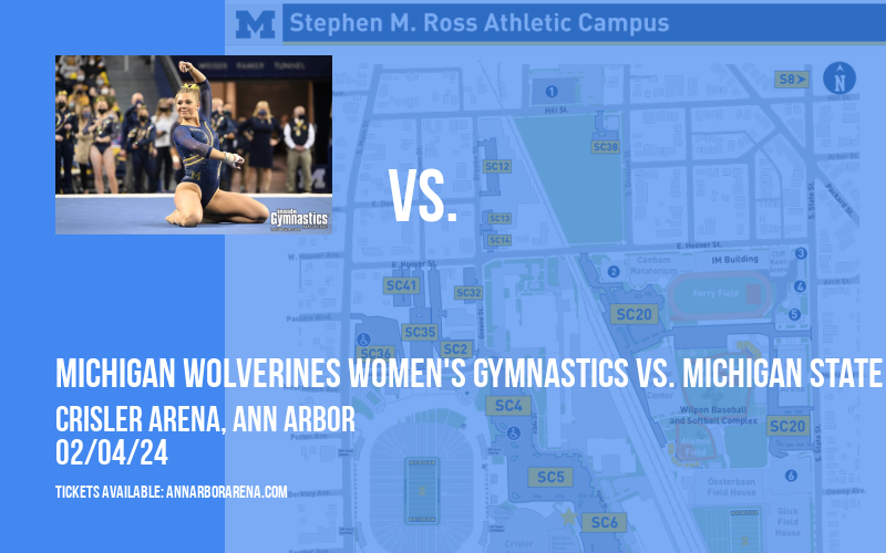 Michigan Wolverines Women's Gymnastics vs. Michigan State Spartans at Crisler Arena